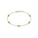1 - Aizza (5 Stn/3mm) Emerald Station Bracelet 