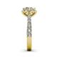 6 - Florus Diamond Halo Engagement Ring 