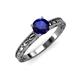 3 - Rachel Classic 6.00 mm Round Blue Sapphire Solitaire Engagement Ring 