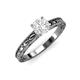 3 - Rachel Classic 6.00 mm Round White Sapphire Solitaire Engagement Ring 