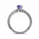 5 - Rachel Classic 6.50 mm Round Iolite Solitaire Engagement Ring 