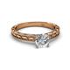 3 - Rachel Classic IGI Certified 6.50 mm Round Diamond Solitaire Engagement Ring 