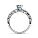 6 - Amaira Aquamarine and Diamond Engagement Ring 