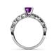 6 - Amaira Amethyst and Diamond Engagement Ring 