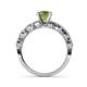 6 - Amaira Peridot and Diamond Engagement Ring 