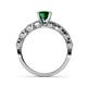 6 - Amaira Emerald and Diamond Engagement Ring 