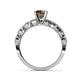 6 - Amaira Smoky Quartz and Diamond Engagement Ring 