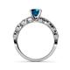 6 - Amaira Blue and White Diamond Engagement Ring 