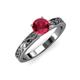 3 - Maren Classic 6.00 mm Round Ruby Solitaire Engagement Ring 