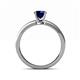 5 - Maren Classic 6.00 mm Round Blue Sapphire Solitaire Engagement Ring 