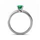5 - Maren Classic 6.00 mm Round Emerald Solitaire Engagement Ring 