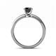 5 - Maren Classic 6.00 mm Round Black Diamond Solitaire Engagement Ring 