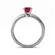 5 - Maren Classic 6.00 mm Round Ruby Solitaire Engagement Ring 