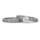 1 - Florie Classic White Sapphire Solitaire Bridal Set Ring 