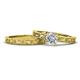 1 - Florie Classic Diamond Solitaire Bridal Set Ring 