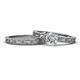 1 - Florie Classic Round Diamond Solitaire Bridal Set Ring 