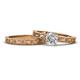 1 - Florie Classic Diamond Solitaire Bridal Set Ring 