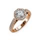 3 - Aura Diamond Halo Engagement Ring 