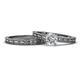 1 - Rachel Classic Diamond Solitaire Bridal Set Ring 