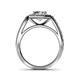 5 - Aura Diamond Halo Engagement Ring 