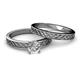 4 - Maren Classic Diamond Solitaire Bridal Set Ring 