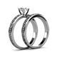 5 - Maren Classic Diamond Solitaire Bridal Set Ring 