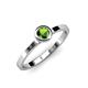 4 - Natare Green Garnet Solitaire Ring 