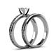 5 - Cael Classic Diamond Solitaire Bridal Set Ring 