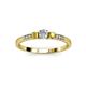 3 - Tresu Diamond and Yellow Sapphire Three Stone Engagement Ring 
