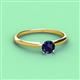 2 - Solus Round Blue Sapphire Solitaire Engagement Ring  