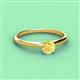 2 - Solus Round Yellow Sapphire Solitaire Engagement Ring  