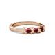 3 - Fiona Ruby XOXO Three Stone Engagement Ring 