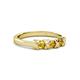 3 - Fiona Citrine XOXO Three Stone Engagement Ring 