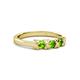 3 - Fiona Peridot XOXO Three Stone Engagement Ring 