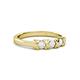 3 - Fiona White Sapphire XOXO Three Stone Engagement Ring 