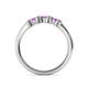 5 - Fiona Amethyst XOXO Three Stone Engagement Ring 