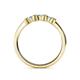 5 - Fiona Aquamarine XOXO Three Stone Engagement Ring 