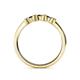 5 - Fiona Black Diamond XOXO Three Stone Engagement Ring 