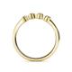 5 - Fiona White Sapphire XOXO Three Stone Engagement Ring 