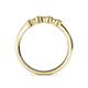 5 - Fiona Smoky Quartz XOXO Three Stone Engagement Ring 