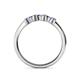 5 - Fiona Iolite XOXO Three Stone Engagement Ring 