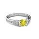 3 - Alana Signature Yellow and White Diamond Engagement Ring 
