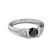 3 - Alana Signature Black and White Diamond Engagement Ring 