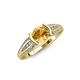 4 - Alair Signature Citrine and Diamond Engagement Ring 
