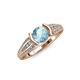 4 - Alair Signature Aquamarine and Diamond Engagement Ring 