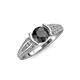 4 - Alair Signature Black and White Diamond Engagement Ring 