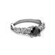 3 - Carina Signature Black and White Diamond Engagement Ring 