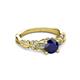 3 - Carina Signature Blue Sapphire and Diamond Engagement Ring 