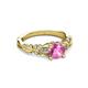 3 - Carina Signature Pink Sapphire and Diamond Engagement Ring 