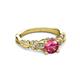 3 - Carina Signature Pink Tourmaline and Diamond Engagement Ring 